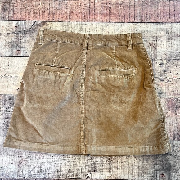 BP Brass Plum Nordstrom Brown Corduroy Mini Skirt A-Line Small - Picture 6 of 6